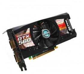   InnoVISION GeForce GTX 560 810Mhz PCI-E 2.0 1024Mb 4000Mhz 256 bit 2xDVI Mini-HDMI HDCP (N56M-2SDN-D5DW)  2