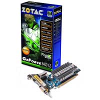   Zotac GeForce 8400 GS 520Mhz PCI-E 1024Mb 1200Mhz 64 bit DVI HDMI HDCP (ZT-84GEL2M-HSL)  2