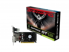   Gainward GeForce GT 520 810Mhz PCI-E 2.0 1024Mb 1070Mhz 64 bit DVI HDMI HDCP (426018336-2142)  2