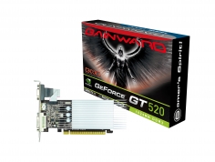   Gainward GeForce GT 520 810Mhz PCI-E 2.0 1024Mb 1070Mhz 64 bit DVI HDMI HDCP Silent (426018336-2166)  2