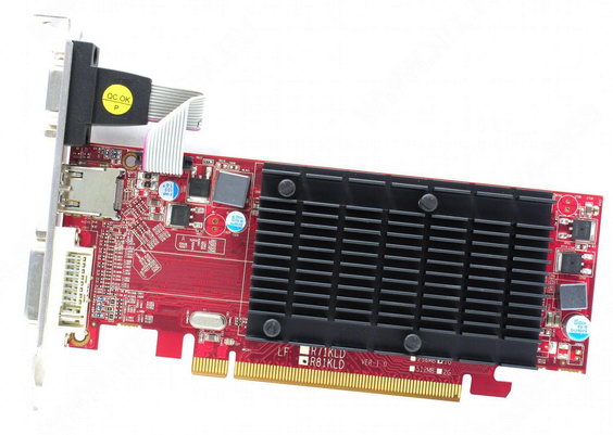   PowerColor Radeon HD 5450 650Mhz PCI-E 2.1 1024Mb 1334Mhz 64 bit DVI HDMI HDCP (AX5450-1GBK3-SH)  2