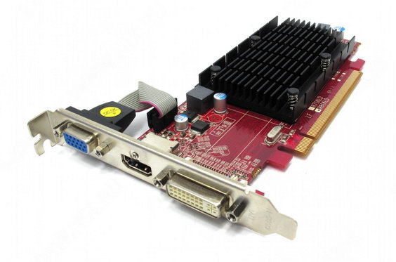   PowerColor Radeon HD 5450 650Mhz PCI-E 2.1 1024Mb 1334Mhz 64 bit DVI HDMI HDCP (AX5450-1GBK3-SH)  3