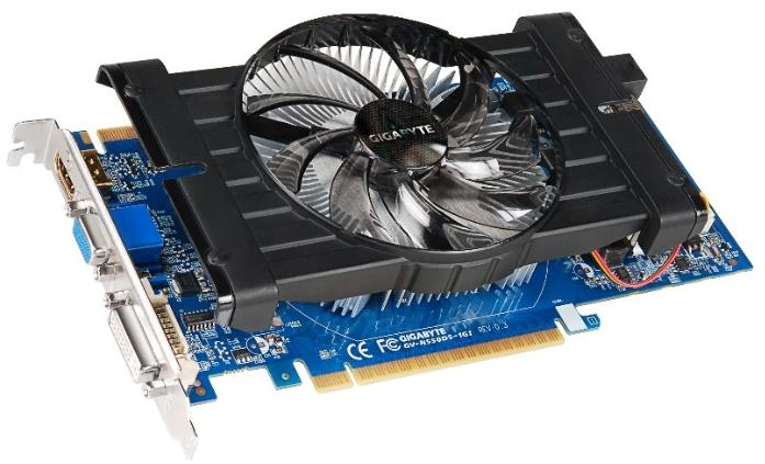   Gigabyte GeForce GTX 550 Ti 900Mhz PCI-E 2.0 1024Mb 4100Mhz 192 bit DVI HDMI HDCP (GV-N550D5-1GI)  1