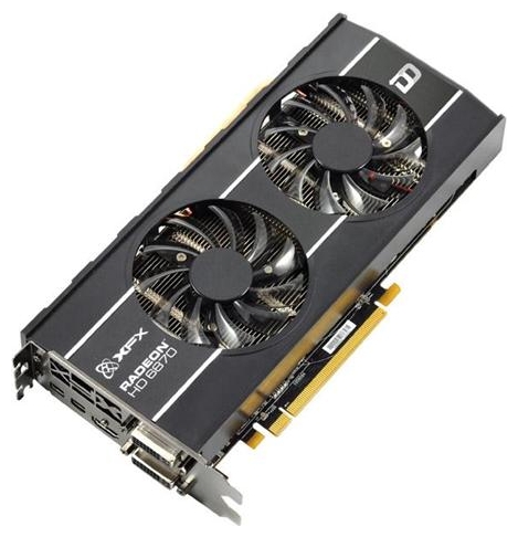   XFX Radeon HD 6870 925Mhz PCI-E 2.1 1024Mb 4200Mhz 256 bit 2xDVI HDMI HDCP (HD-687A-ZDDS)  1