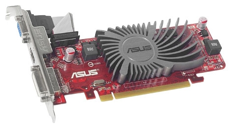   Asus Radeon HD 5450 650Mhz PCI-E 2.1 512Mb 900Mhz 32 bit DVI HDMI HDCP (EAH5450 SL/DI/512MD3/MG/(LP))  1