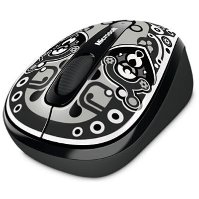   Microsoft Wireless Mobile Mouse 3500 Artist Edition Jonny Wan Grey-Black USB (GMF-00155)  2