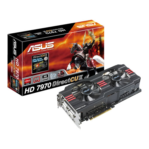   Asus Radeon HD 7970 925Mhz PCI-E 3.0 3072Mb 5500Mhz 384 bit 2xDVI HDCP (HD7970-DC2-3GD5)  2