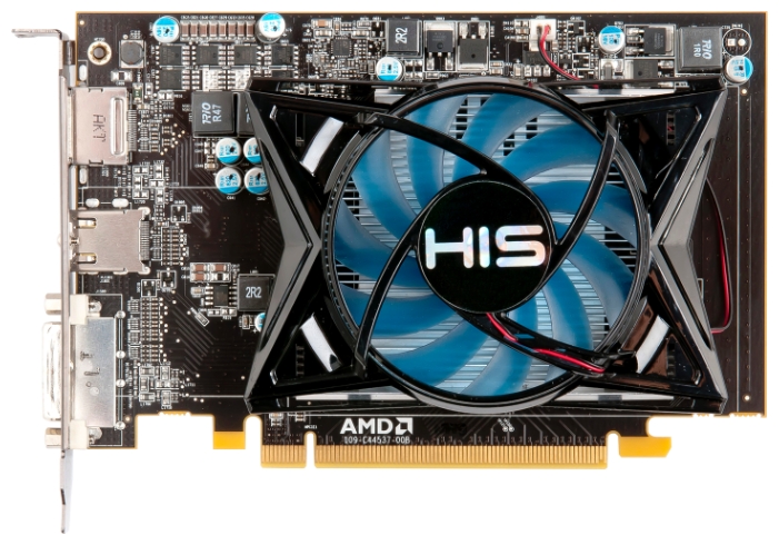   HIS Radeon HD 7750 800Mhz PCI-E 3.0 1024Mb 4500Mhz 128 bit DVI HDMI HDCP (H775F1GD)  1