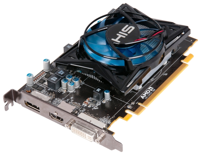   HIS Radeon HD 7750 800Mhz PCI-E 3.0 1024Mb 4500Mhz 128 bit DVI HDMI HDCP (H775F1GD)  2