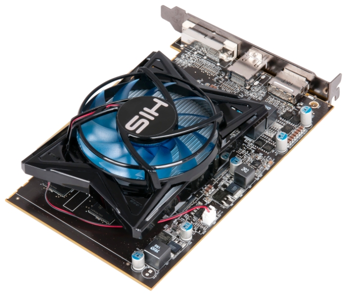   HIS Radeon HD 7750 800Mhz PCI-E 3.0 1024Mb 4500Mhz 128 bit DVI HDMI HDCP (H775F1GD)  3