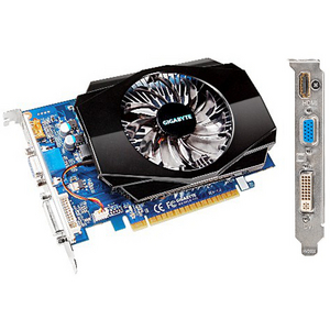   Gigabyte GeForce GT 630 810Mhz PCI-E 2.0 1024Mb 1600Mhz 128 bit DVI HDMI HDCP (GV-N630-1GI)  2