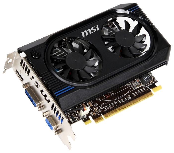   MSI GeForce GT 640 941Mhz PCI-E 3.0 2048Mb 1782Mhz 128 bit DVI HDMI HDCP (N640GT-MD2GD3/OC)  1