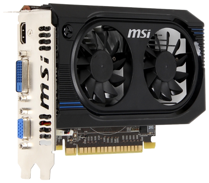   MSI GeForce GT 640 941Mhz PCI-E 3.0 2048Mb 1782Mhz 128 bit DVI HDMI HDCP (N640GT-MD2GD3/OC)  2