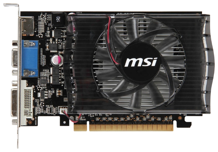   MSI GeForce GT 430 700Mhz PCI-E 2.0 4096Mb 1000Mhz 64 bit DVI HDMI HDCP (N430GT-MD4GD3)  1