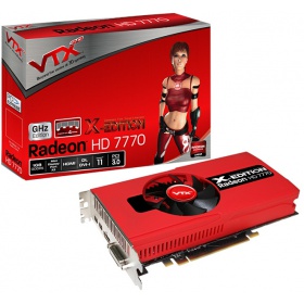   VTX3D Radeon HD 7770 1150Mhz PCI-E 3.0 1024Mb 5000Mhz 128 bit DVI HDMI HDCP (VX7770 1GBD5-2DHX)  2