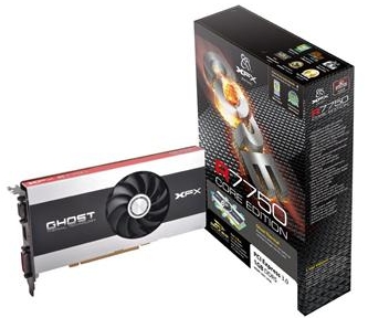   XFX Radeon HD 7750 800Mhz PCI-E 3.0 1024Mb 4500Mhz 128 bit DVI HDMI HDCP (FX-775A-ZNF4)  4