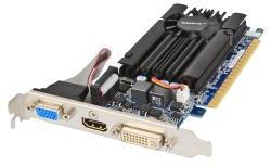   Gigabyte GeForce GT 610 810Mhz PCI-E 2.0 2048Mb 1333Mhz 64 bit DVI HDMI HDCP (GV-N610D3-2GI)  2