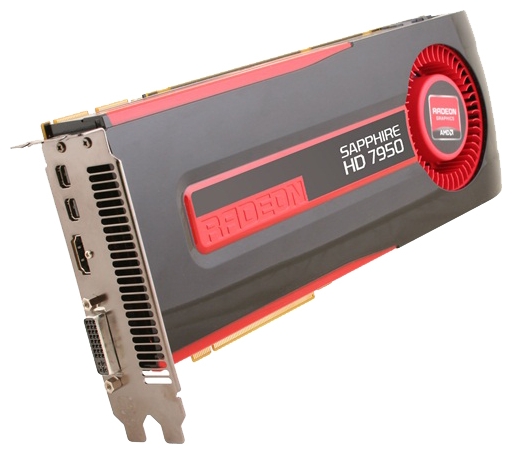   Sapphire Radeon HD 7950 850Mhz PCI-E 3.0 3072Mb 5000Mhz 384 bit DVI HDMI HDCP with Boost (21196-00-20G)  2