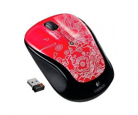   Logitech Wireless Mouse M325 red topogrpahy Red-Black USB (910-003029)  2