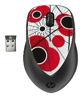   HP H2F39AA X4000 Poppy Mouse Black-Red USB (H2F39AA)  1