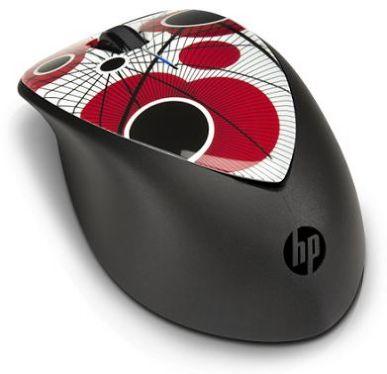   HP H2F39AA X4000 Poppy Mouse Black-Red USB (H2F39AA)  2