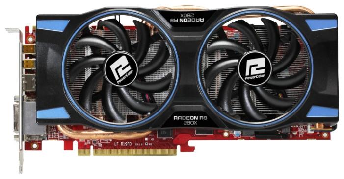   PowerColor Radeon R9 280X 850Mhz PCI-E 3.0 3072Mb 6000Mhz 384 bit 2xDVI HDMI HDCP (AXR9 280X 3GBD5-DHE)  1