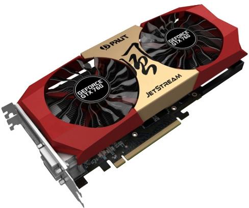   Palit GeForce GTX 760 980Mhz PCI-E 3.0 4096Mb 6008Mhz 256 bit 2xDVI HDMI HDCP (NE5X760010G2-104XJ)  1