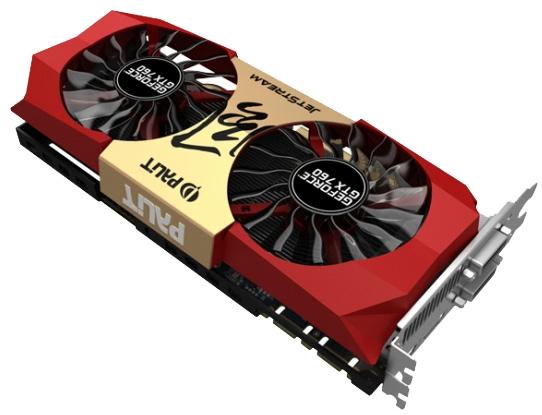   Palit GeForce GTX 760 980Mhz PCI-E 3.0 4096Mb 6008Mhz 256 bit 2xDVI HDMI HDCP (NE5X760010G2-104XJ)  2