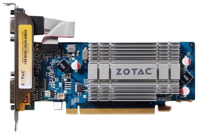   Zotac GeForce 210 520Mhz PCI-E 2.0 1024Mb 1200Mhz 32 bit DVI HDMI HDCP (ZT-20314-10B)  1