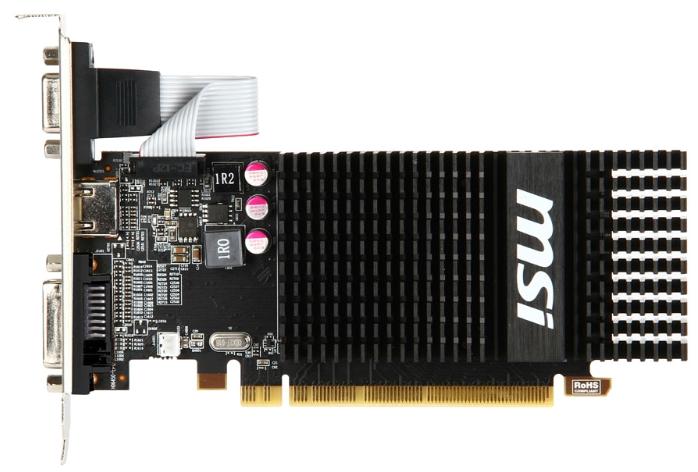   MSI Radeon HD 6450 625Mhz PCI-E 2.1 2048Mb 1066Mhz 64 bit DVI HDMI HDCP (R6450-2GD3H/LP)  1