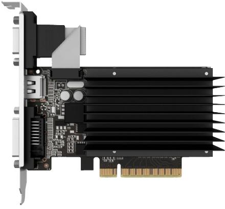   Palit GeForce GT 630 902Mhz PCI-E 2.0 2048Mb 1600Mhz 64 bit DVI HDMI HDCP Silent (NEAT6300HD46-2080H)  1