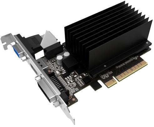   Palit GeForce GT 630 902Mhz PCI-E 2.0 2048Mb 1600Mhz 64 bit DVI HDMI HDCP Silent (NEAT6300HD46-2080H)  2