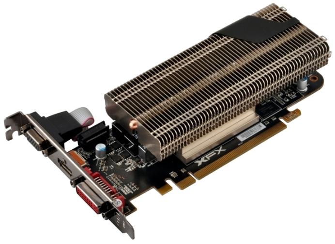   XFX Radeon R7 240 730Mhz PCI-E 3.0 2048Mb 1600Mhz 128 bit DVI HDMI HDCP Silent (R7-240A-CLH4)  2