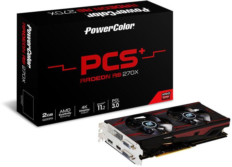   PowerColor Radeon R9 270X 1060Mhz PCI-E 3.0 2048Mb 5700Mhz 256 bit 2xDVI HDMI HDCP (AXR9 270X 2GBD5-PPDHE)  3