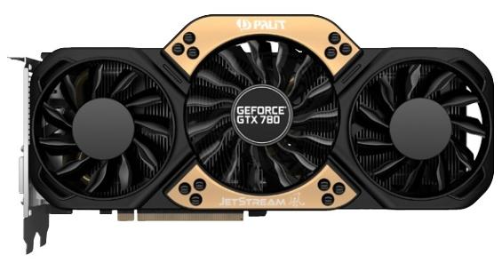   Palit GeForce GTX 780 902Mhz PCI-E 3.0 6144Mb 6008Mhz 384 bit 2xDVI HDMI HDCP (NE5X780H10JB-1100J)  2