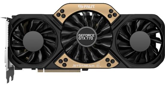   Palit GeForce GTX 770 1085Mhz PCI-E 3.0 2048Mb 7010Mhz 256 bit 2xDVI HDMI HDCP JETSTREAM (NE5X770S1042-1045J)  1