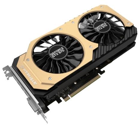   Palit GeForce GTX 970 1152Mhz PCI-E 3.0 4096Mb 7000Mhz 256 bit DVI Mini-HDMI HDCP (NE5X970H14G2-2041J)  2