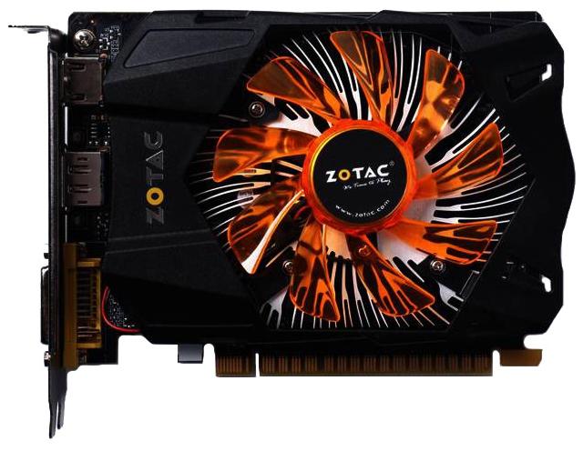   Zotac GeForce GTX 750 Ti 1033Mhz PCI-E 3.0 2048Mb 5400Mhz 128 bit DVI HDMI HDCP (ZT-70605-10M)  1