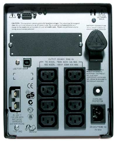   APC Smart-UPS XL 1000VA USB & Serial 230V (SUA1000XLI)  1