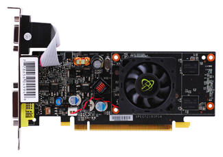   XFX GeForce 210 589 Mhz PCI-E 2.0 512 Mb 800 Mhz 64 bit DVI HDMI HDCP (GM-210X-YNF2)  1