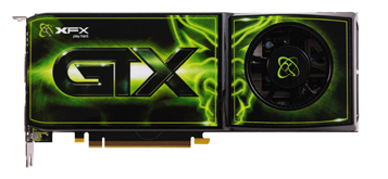   XFX GeForce GTX 275 640 Mhz PCI-E 2.0 896 Mb 2260 Mhz 448 bit 2xDVI HDCP (GX-275X-AHQA)  1