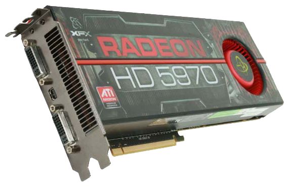  XFX Radeon HD 5970 725 Mhz PCI-E 2.0 2048 Mb 4000 Mhz 512 bit 2xDVI HDCP