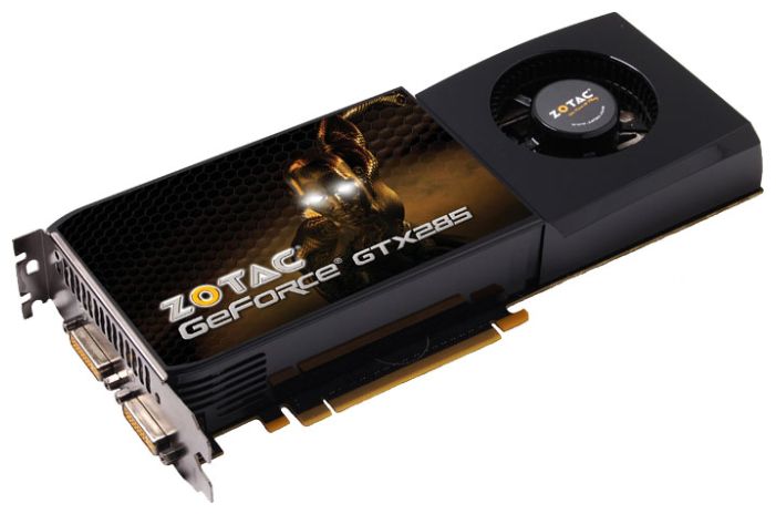  Zotac GeForce GTX 285 648 Mhz PCI-E 2.0 1024 Mb 2484 Mhz 512 bit 2xDVI HDCP ZT-285E3LB-FSP  #1