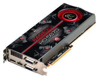  XFX Radeon HD 5870 865 Mhz PCI-E 2.0 1024 Mb 5200 Mhz 256 bit 2xDVI HDMI