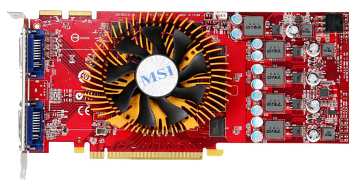  MSI Radeon HD 4850 640 Mhz PCI-E 2.0 1024 Mb 1986 Mhz 256 bit 2xDVI HDCP R4850-2D1G-OC  #1