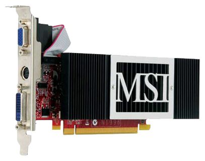  MSI GeForce 8400 GS 567 Mhz PCI-E 512 Mb 800 Mhz 64 bit DVI TV HDCP YPrPb