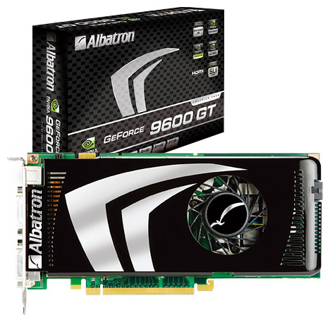  Albatron GeForce 9600 GT 650 Mhz PCI-E 2.0 1024 Mb 1800 Mhz 256 bit 2xDVI TV HDCP YPrPb 9600GT-1G  #1