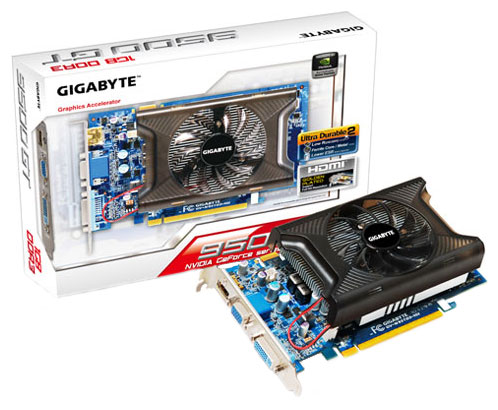  Gigabyte GeForce 9500 GT 650 Mhz PCI-E 2.0 1024 Mb 1400 Mhz 128 bit DVI HDMI HDCP