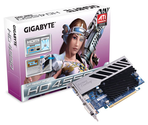  Gigabyte Radeon HD 4550 600 Mhz PCI-E 2.0 512 Mb GV-R455D35I  #1