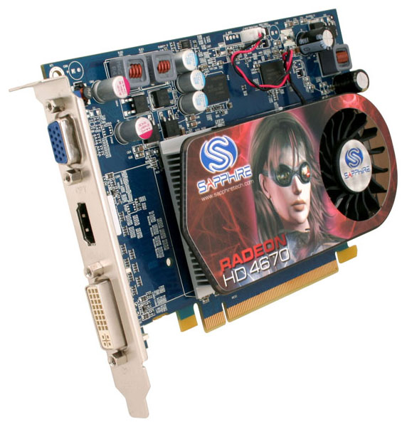  Sapphire Radeon HD 4670 750 Mhz PCI-E 2.0 512 Mb 1746 Mhz 128 bit DVI HDMI HDCP 11138-13-20R  #1